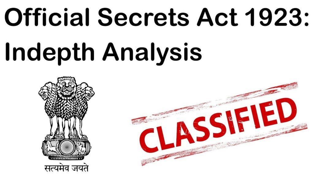 Official secrets act upsc ias