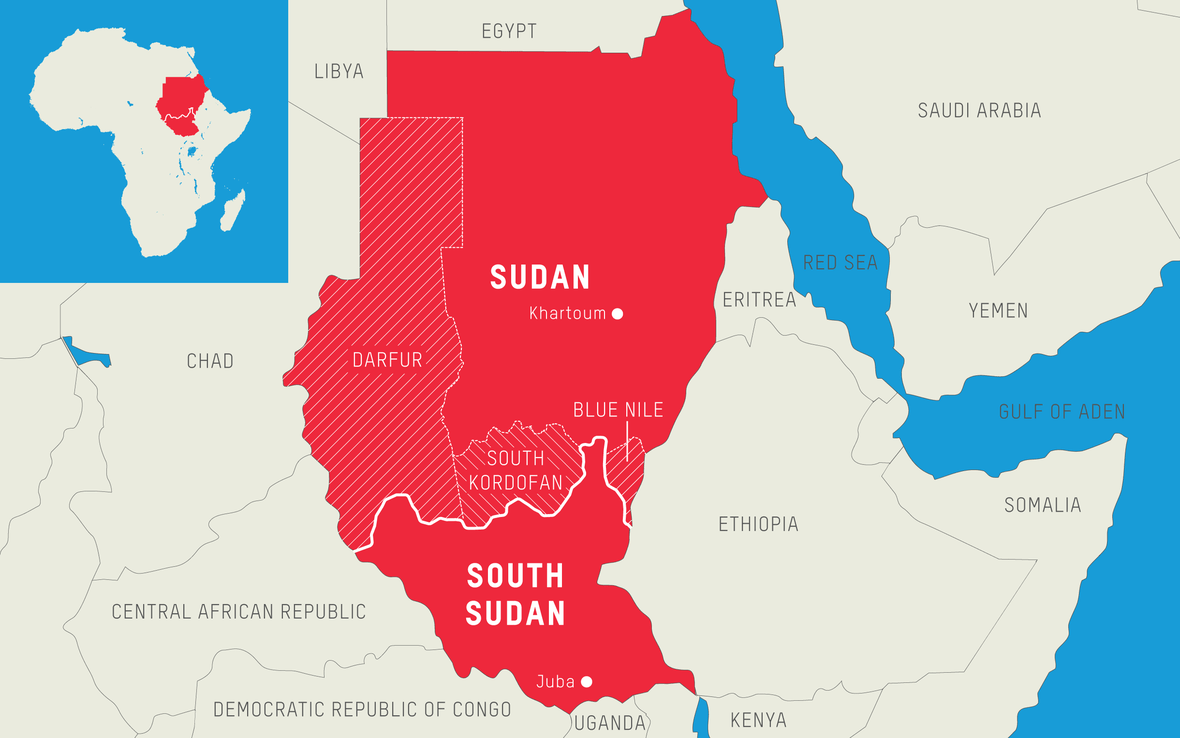 Sudan Crisis Darfur map upsc ias