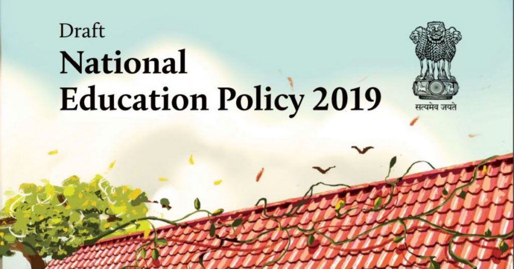 Draft National Education Policy 2019 three language formula kasturirangan committee upsc ias essay