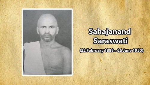 Sahajanand Saraswati - Important Personalities of Modern India