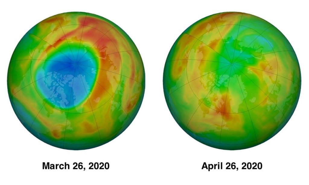 ozone layer depletion close arctic upsc