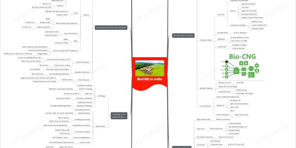 BioCNG in India mind map