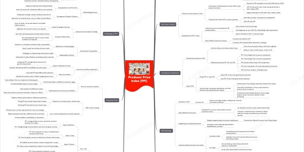 Producer Price Index (PPI) upsc mindmap