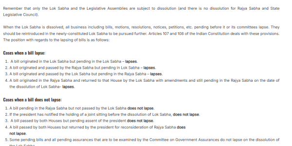 With reference to the Indian Parliament, consider the following statements: