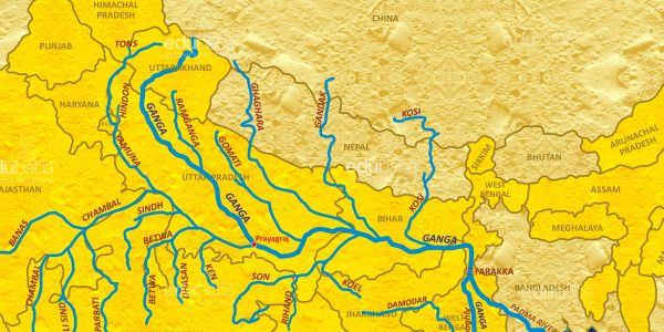 With reference to the Himalayan rivers joining the Ganga downstream of Prayagraj from West to East, which one of the following sequences is correct?