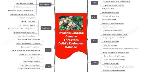 Invasive Lantana Camara Threatens Delhi’s Ecological Balance