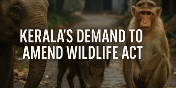 Kerala vs Wild Animals: Inside the Controversial Demand to Amend India’s Wildlife Law upsc